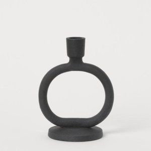 LAST CHANCE - NWT H&M Black Metal Candleholder